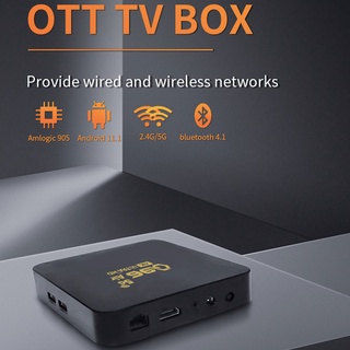 Thiết Bị Kết Nối Bluetooth 4+64gb Android11.1 2.4G/5G WiFi Bluetooth4.1 TV Box