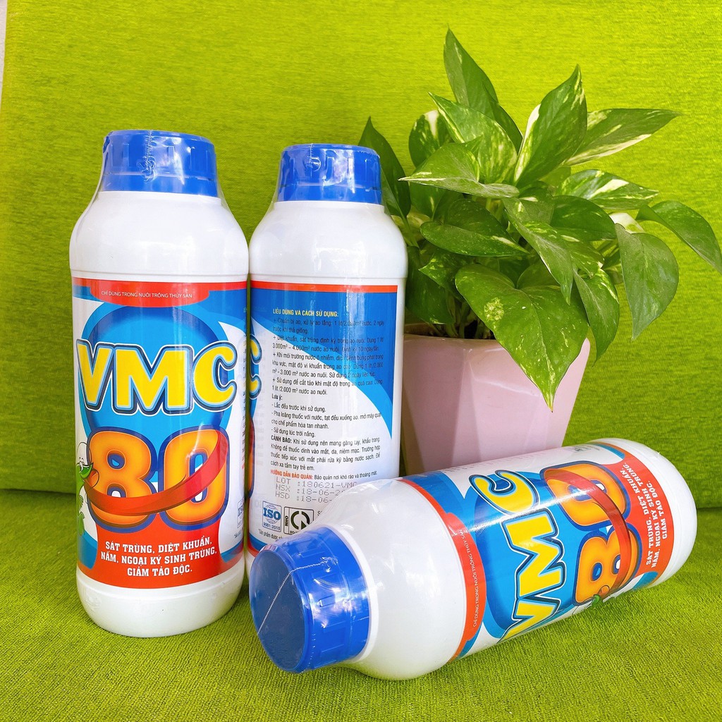 VMC 80 – SÁT TRÙNG, DIỆT KHUẨN, NẤM, NGOẠI LÝ SINH TRÙNG, GIẢM TẢO ĐỘC TRONG AO NUÔI