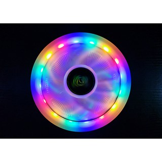 Fan tản nhiệt cpu led rbg m105 cánh lớn 12cm, hỗ trợ tất cả mọi socket intel amd full box + keo tản nhiệt