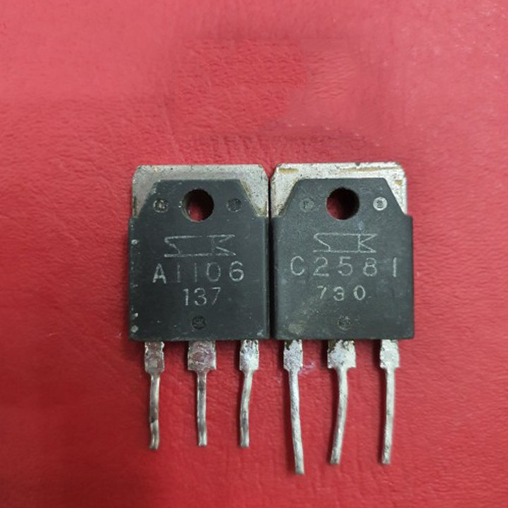 Cặp sò công suất A1106  C2581 Sanken tháo máy chính hãng Japan linh kiện điên tử