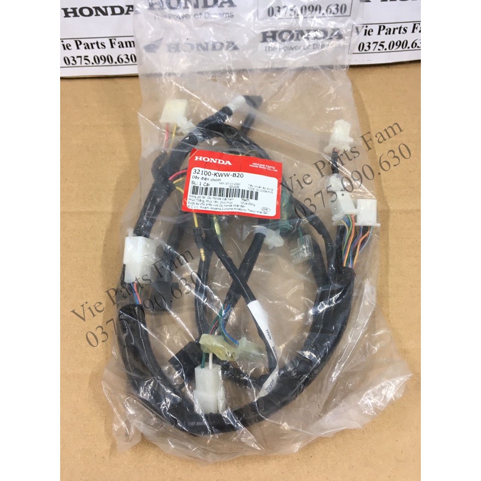 Bộ dây điện sườn Wave S110, RSX 110 , hàng chính hãng Honda mới 100%