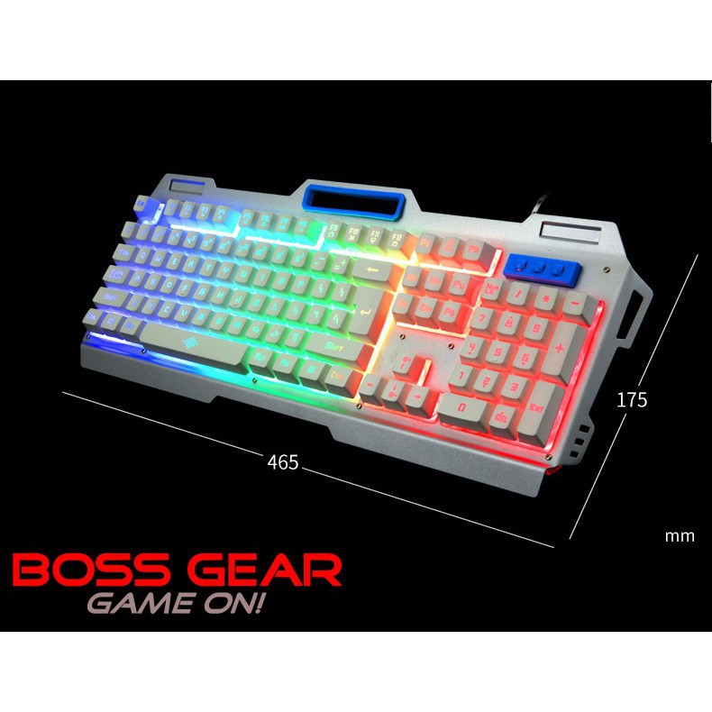 Bàn Phím Giả Cơ Chuyên Game V10 Có LED Đủ Màu Viền Kim Loại Phổ Biến Phòng Net Gamer Chuyên GAME-Xgamingstore -DC3329