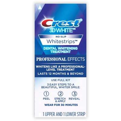 Miếng dán Crest 3D whitestrips Glamorous/ Professional Efects/ supreme Flexfit