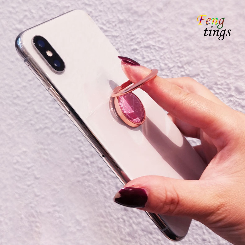 Giá đỡ điện thoại hình vòng tròn xoay 360 độ thiết kế hình đồng hồ độc đáo