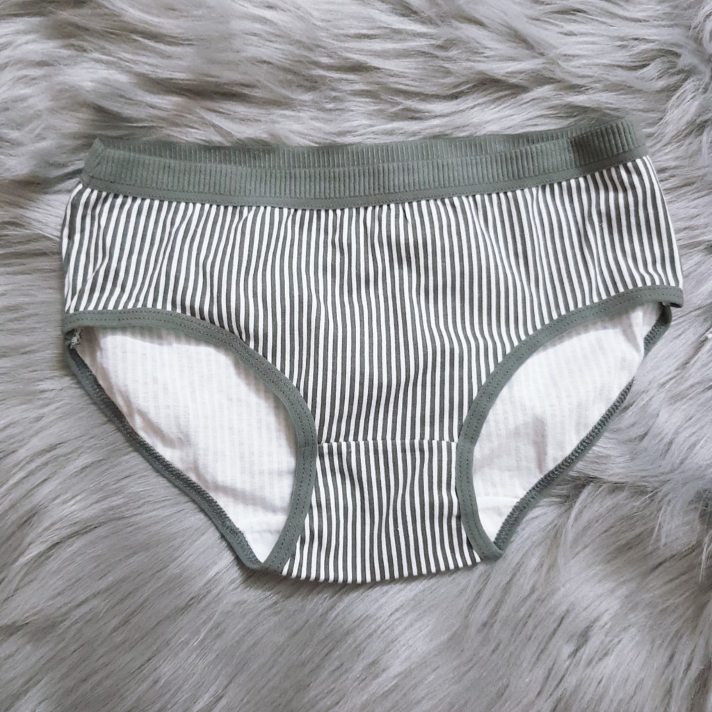 QUẦN LÓT NỮ COTTON KẺ SỌC THOÁNG MÁT SIÊU XINH-HOT | BigBuy360 - bigbuy360.vn