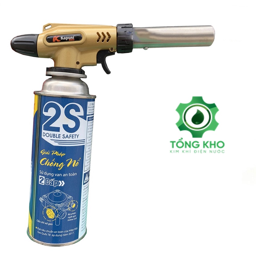 Khò gas mini, đầu khò ga, đèn khò gas tự động đánh lửa Kapusi JAPAN, khò lửa cao cấp - Tổng kho kim khí điện nước