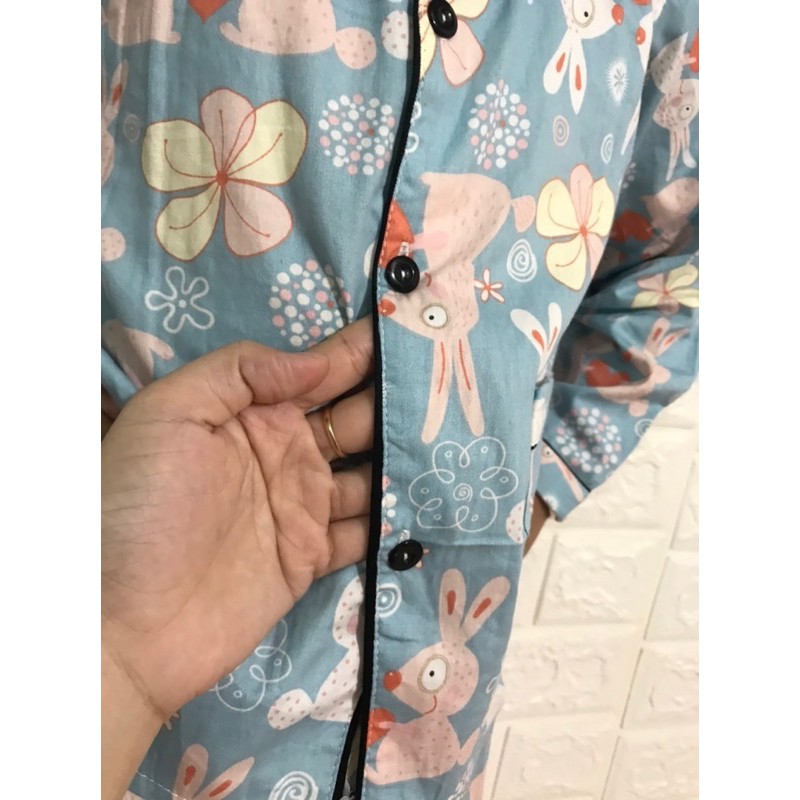 Đồ Bộ Pijama Cotton Dài Tay Cho Bé Trai Và Bé Gái