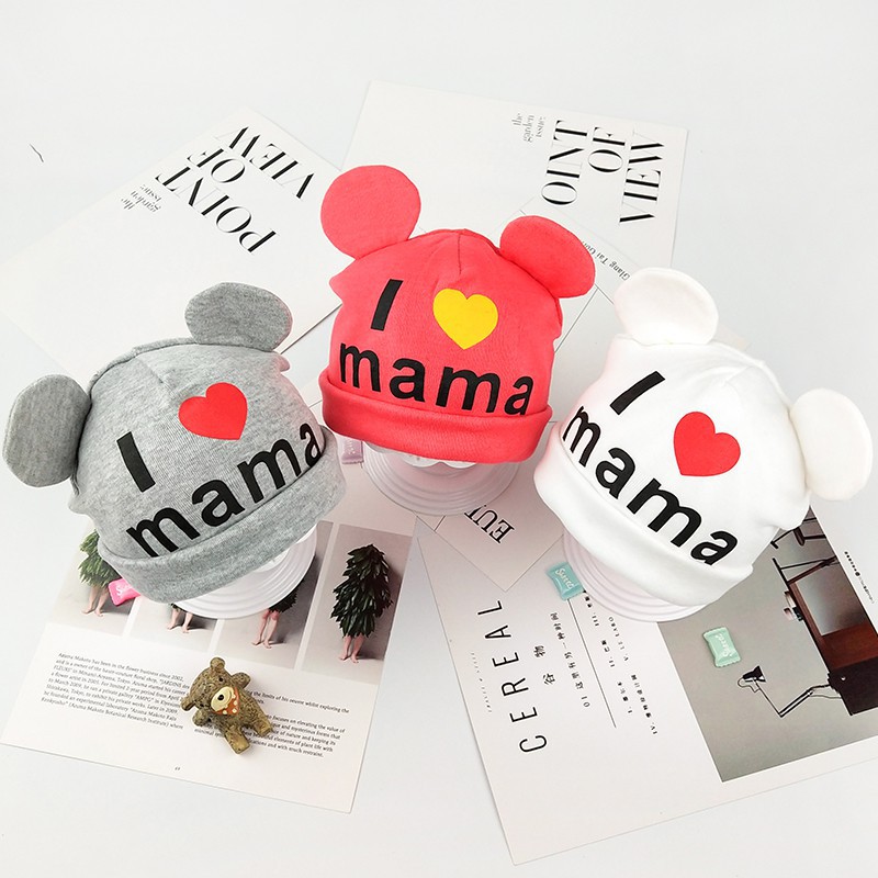 Mũ trùm đầu dệt kim dễ thương xinh xắn cho bé