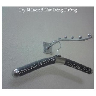 Tay bi inox 5 nút 6 chiếc, 30 bộ bé và 30 bộ to