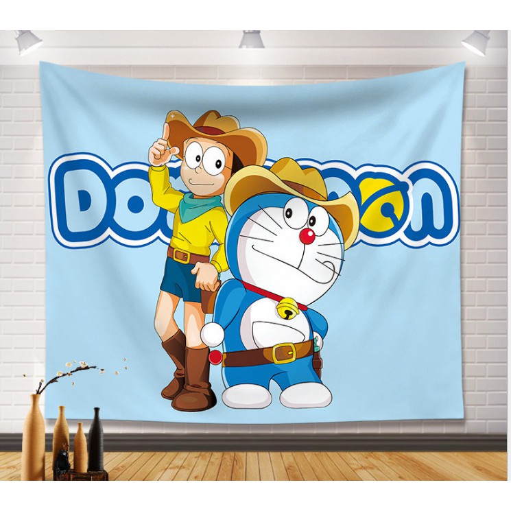 Tranh vải treo tường hoạt hình Doraemon nhiều mẫu xinh xắn