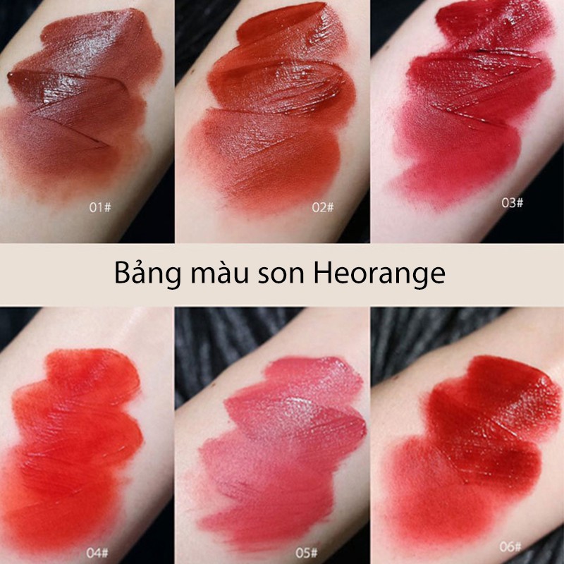 Set 3 son siêu xinh, mềm môi Herorange Neity HOS1