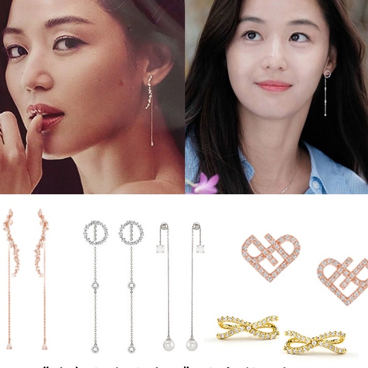 - Khuyên tai bông tai nữ bạc 925 phong cách Hàn Quốc phim Huyền thoại biển xanh