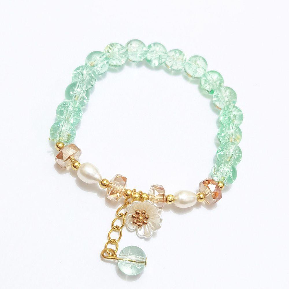 VANES1 Vòng Tay Vỏ Sò / Hoa Nhiều Màu Ngọt Ngào Thời Trang Mùa Hè