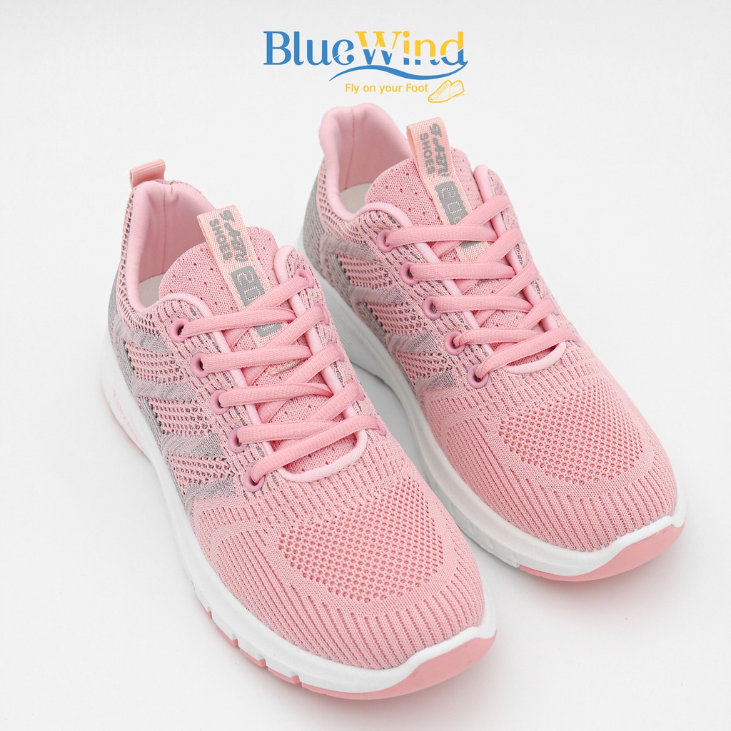 Giày Thể Thao Nữ Vải Dệt Thoáng Khí Đế Mềm Siêu Nhẹ BLUEWIND 68739