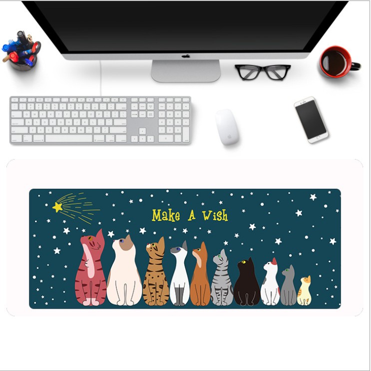 Miếng Lót Chuột, Bàn Di Chuột, Thảm Trải Bàn mouse pad cỡ lớn Anime (90x40x0.3)