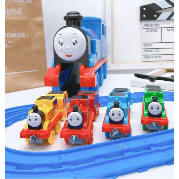 GIÁ ƯU ĐÃI| Đồ chơi tàu hỏa Thomas kèm 4 cặp tàu nhỏ nhựa ABS