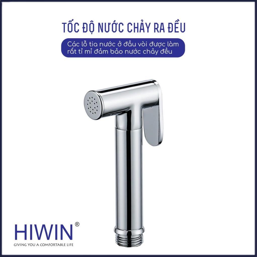 Bộ vòi xịt vệ sinh đa năng chất liệu đồng mạ mặt gương cao cấp HIWIN PJF-2012