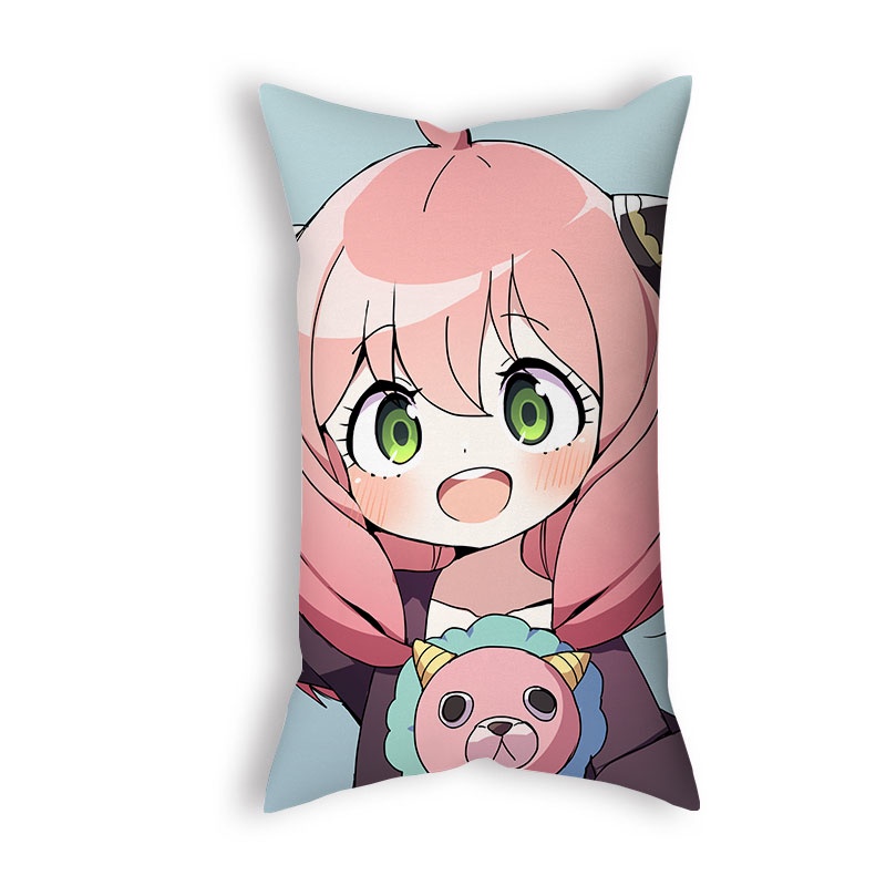 Vỏ Gối Vuông 50*30cm In Hình Phong Cách Anime Độc Đáo