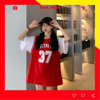 Áo Thun Unisex ❤️FREESHIP❤️Áo Thun Tay Lỡ Form Rộng Thể Thao Số 37