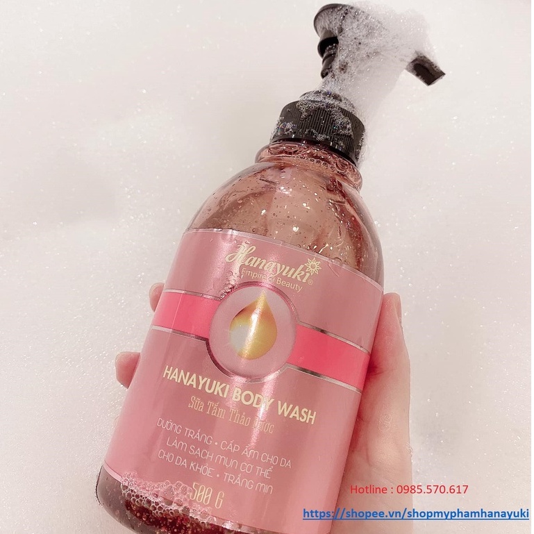 Sữa tắm thảo dược Hanayuki Body Wash chai 500ml | BigBuy360 - bigbuy360.vn