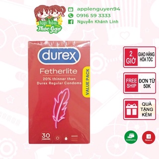 Bao Cao Su siêu mỏng Durex ÚC - 30chiếc