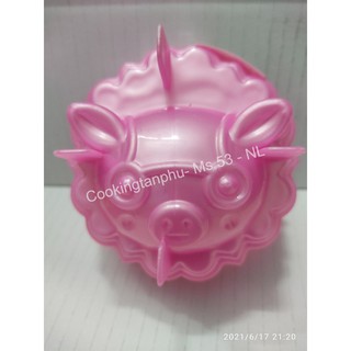 Khuôn rau câu - Cơm Xôi -  trung thu NL - MẶT HEO - Ms53