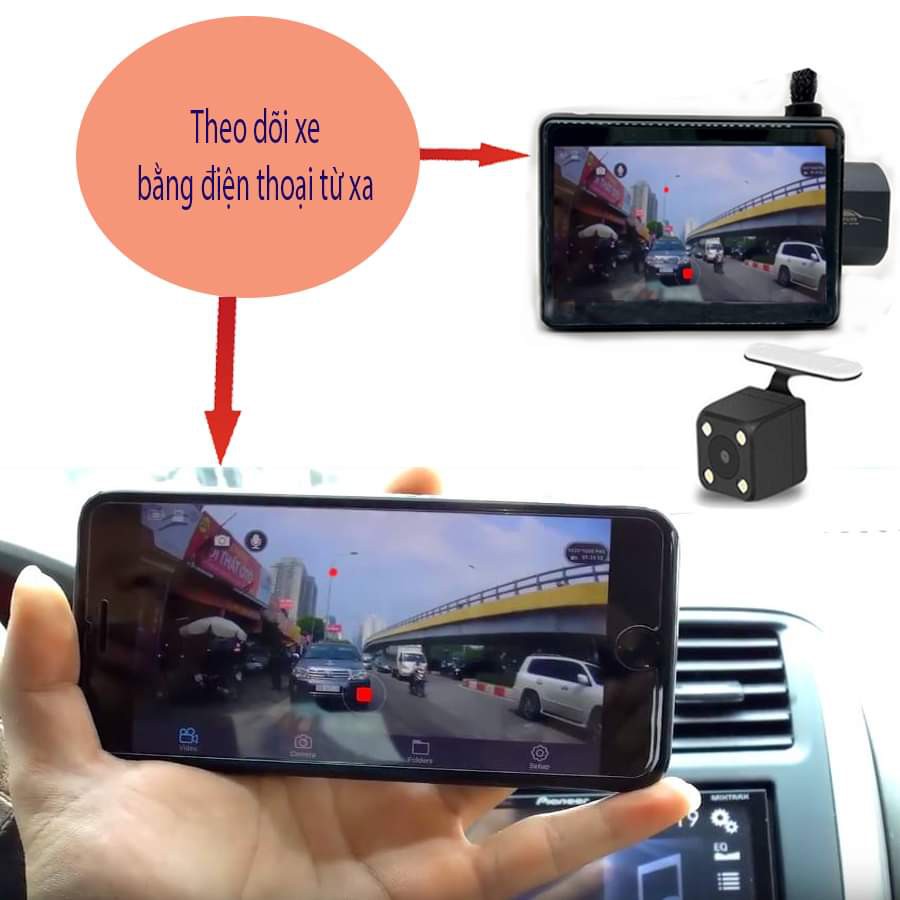 camera hành trình androi 4G smartcam S8 Pro  - Bản đồ dẫn đường- Định vị giám sát từ xa- Tặng thẻ nhớ 32G