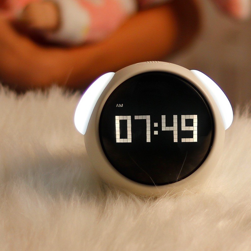 Đồng hồ Emoji Alarm clock ❤️FREESHIP đồng hồ kiêm đèn ngủ dễ thương