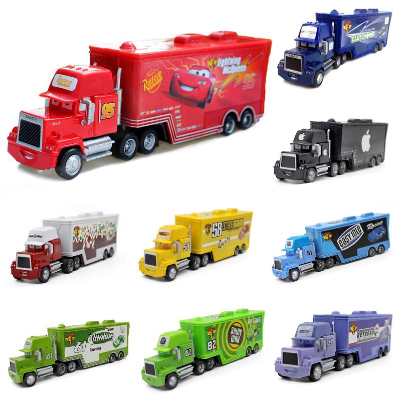 Xe Tải Đồ Chơi Mack Lightning Mcqueen King Jackson Storm Racer Cho Bé