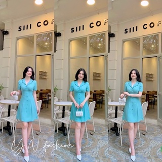 Bán sỉ váy cổ vec 3 màu