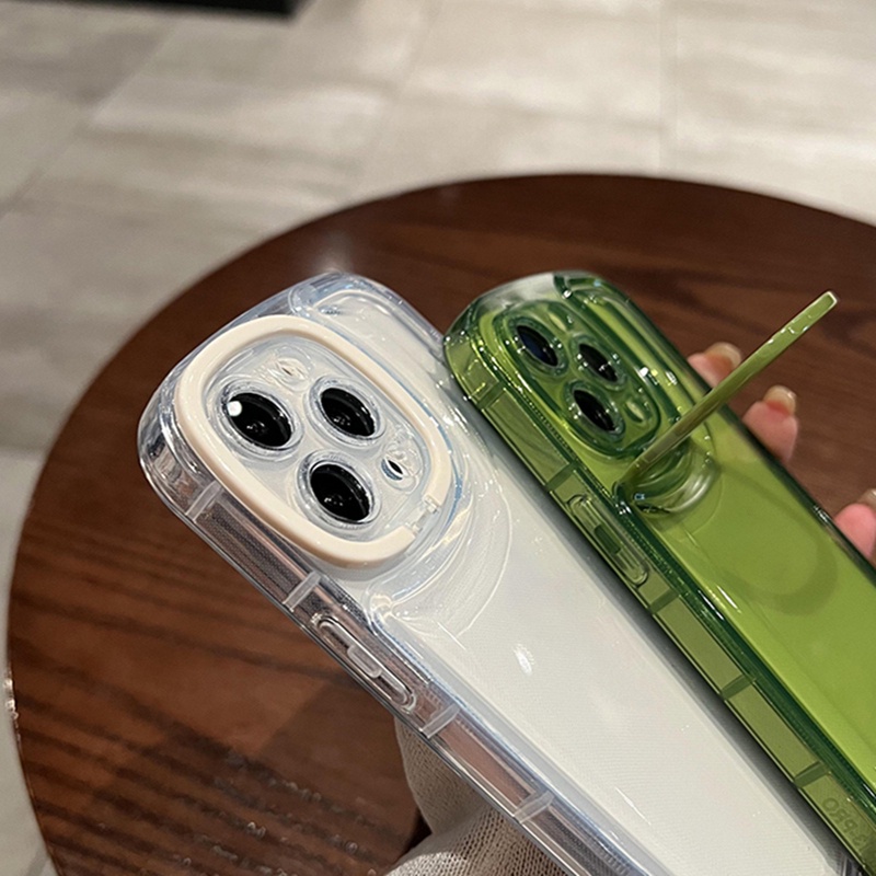 Ốp Điện Thoại Trong Suốt Có Giá Đỡ Cho iPhone 13 12 11 Pro Max