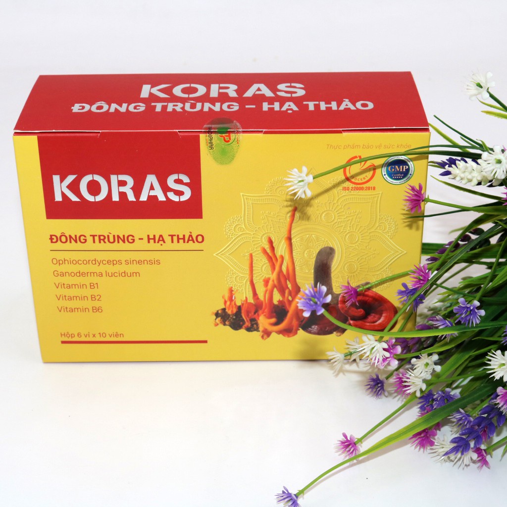 Koras Đông Trùng Hạ Thảo - Hỗ trợ tăng cường tiêu hóa và giúp ăn ngon miệng (60 viên)