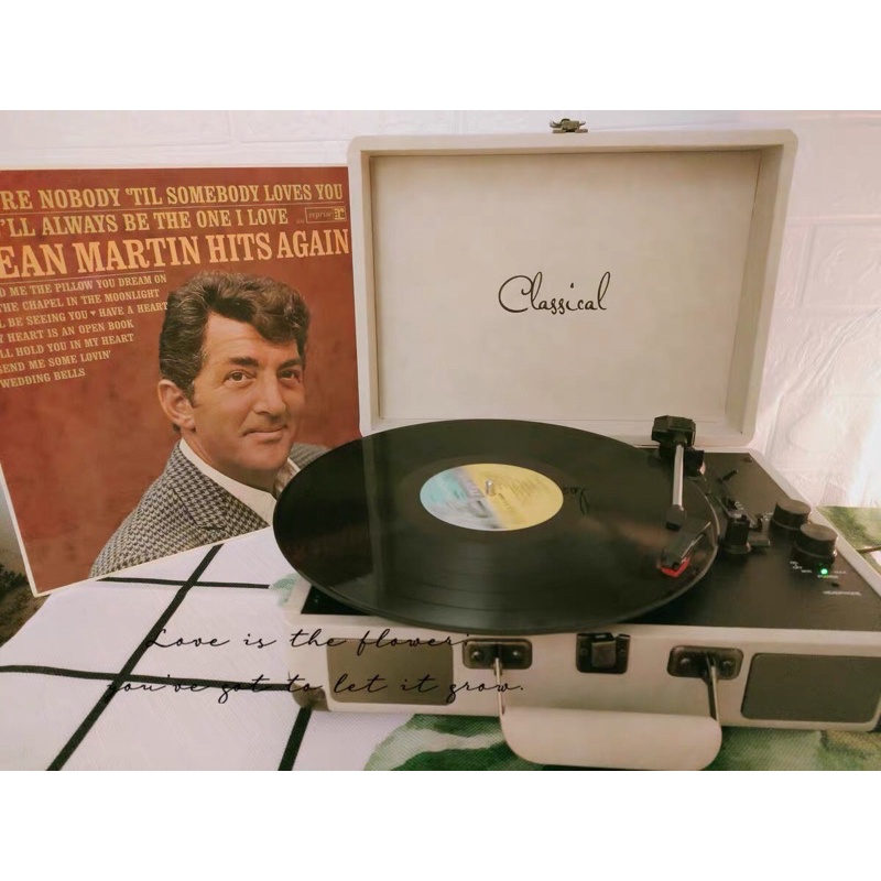 Máy nghe nhạc đĩa than, có thể kết nối Bluetooth Aunets & Yearsstay chính hãng