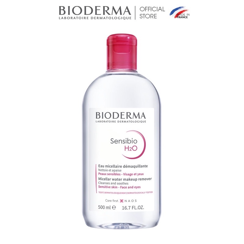 [Chuẩn Auth] Nước Tây Trang Bioderma 500ml ⚡️ Hàng Nội Địa Pháp có nút nhấn và nút tròn