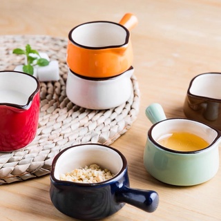 Chén gia vị, Chén đựng sốt chất liệu gốm nhiều màu sắc ngẫu nhiên