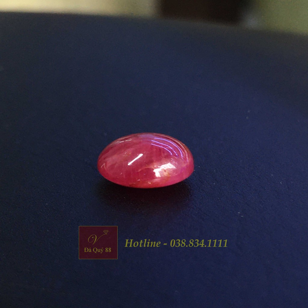 Viên Đá Ruby Tự Nhiên Yên Bái Đỏ Huyết Size 2.35ct Mặt Nhẫn Nữ, Mặt Dây Chuyền Nữ