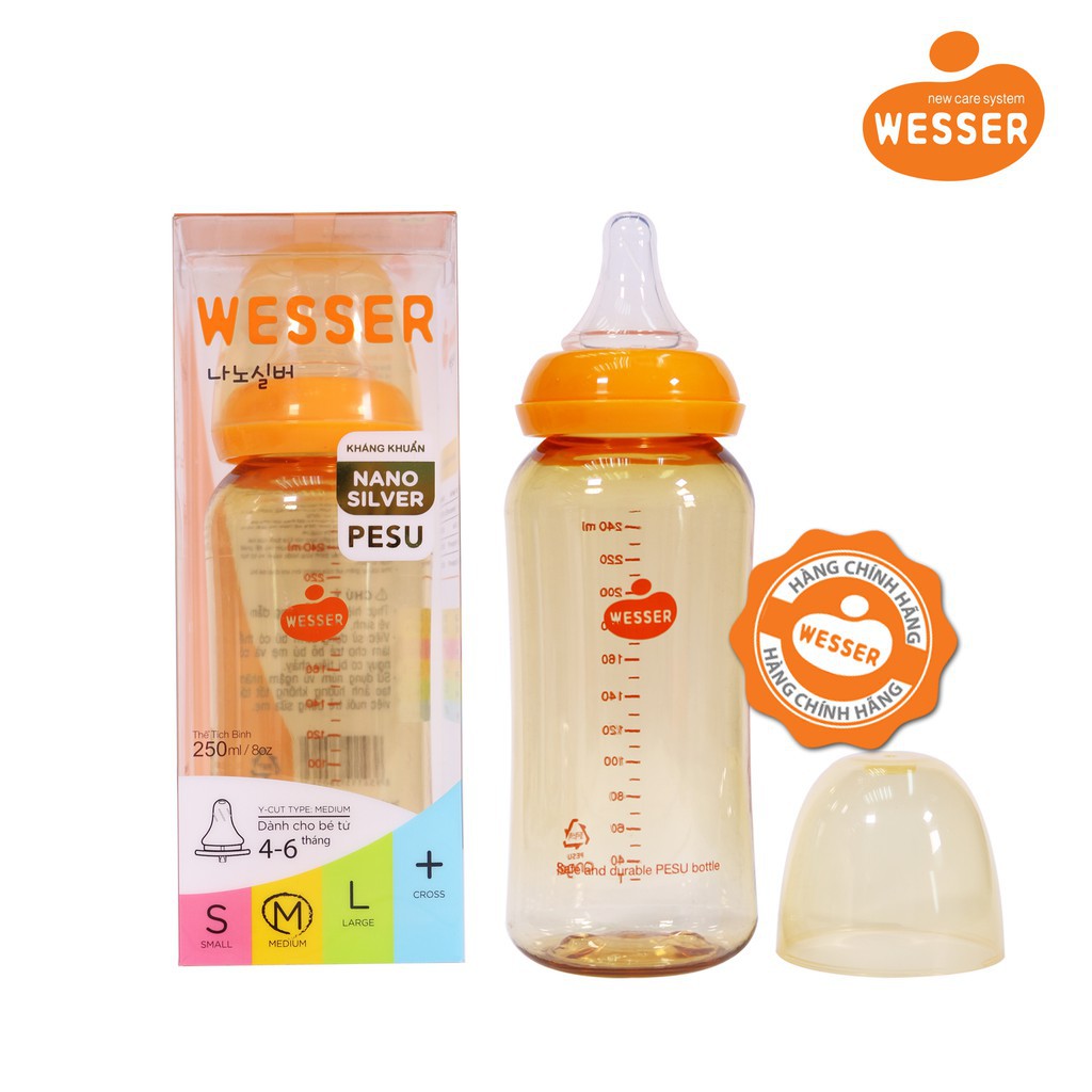 Bình sữa Wesser PESU 250ml