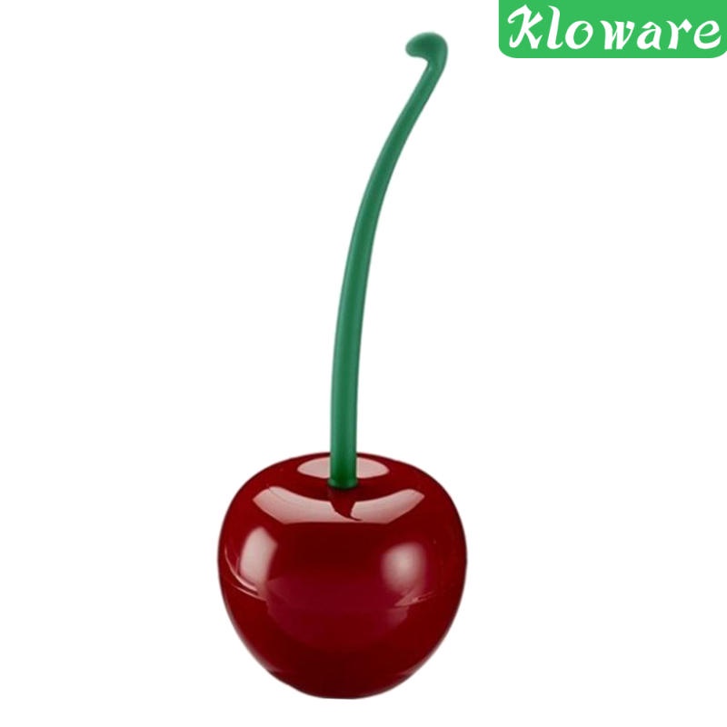 Bàn Chải Vệ Sinh Toilet Và Giá Đỡ Màu Đỏ Làm Sạch Sâu Tiện Dụng