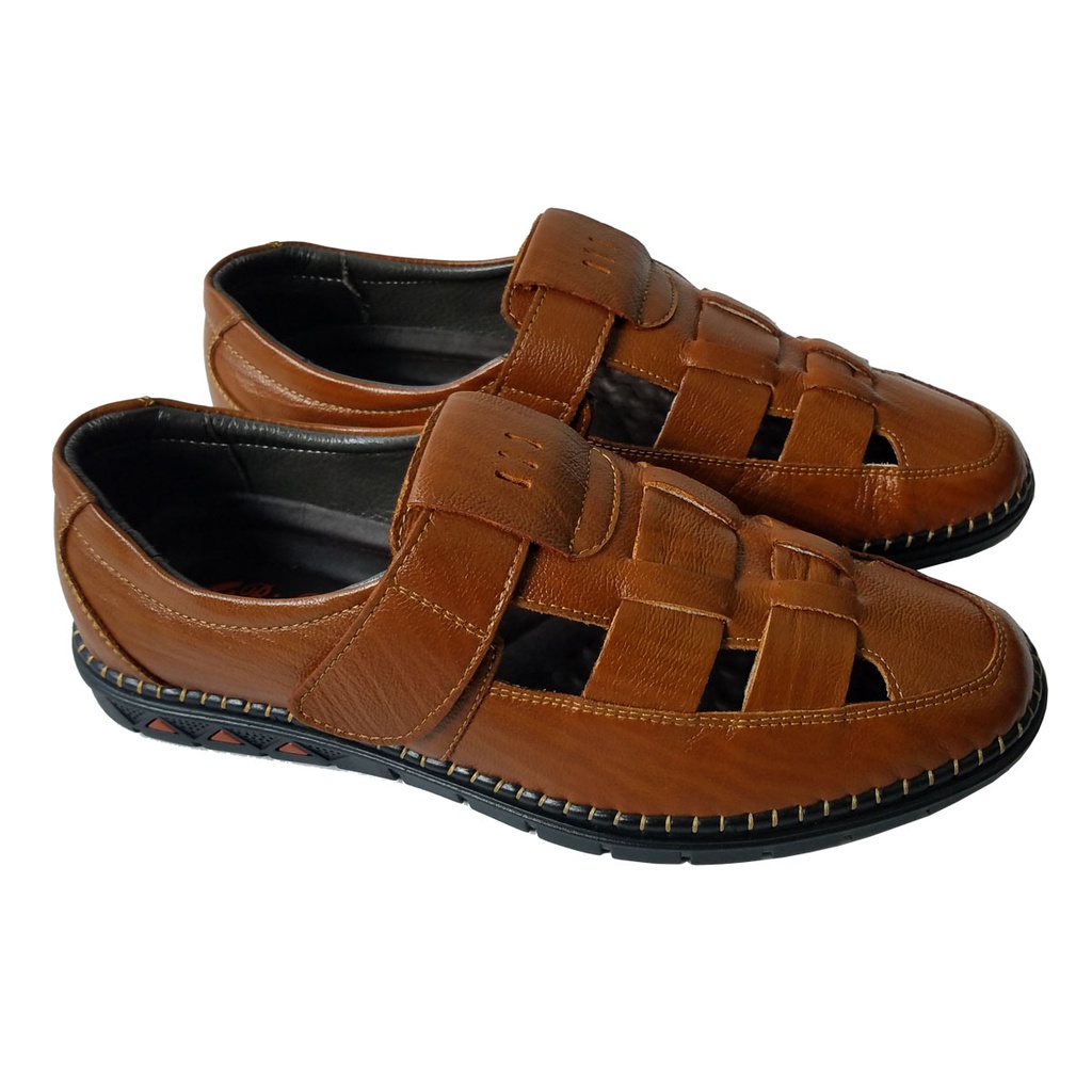 Giày Mọi Rọ Nam Da Bò Thật BIGBEN Cao Cấp GM242