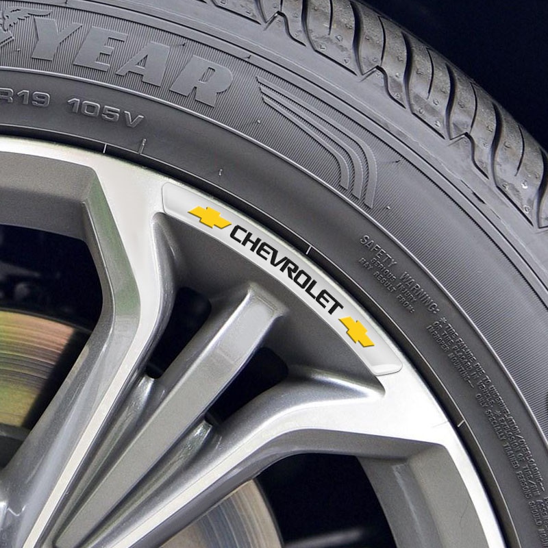 Set 4 miếng dán viền bánh xe hơi Honda City Civic Brio HRV CRV