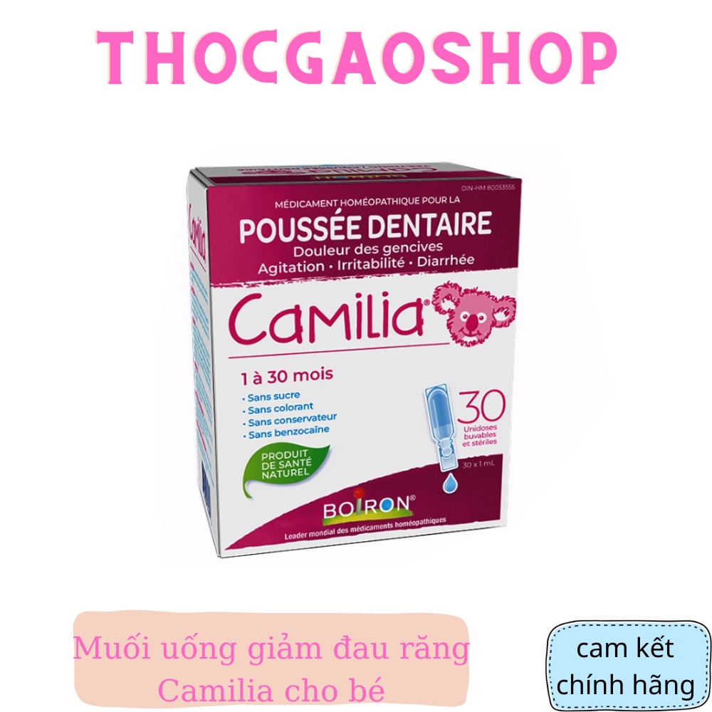 Muối uống giảm đau răng Camilia cho bé THOCGAOSHOP1989