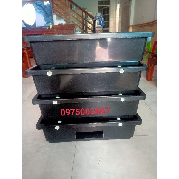 Baki lọc hồ cá kết hợp ngăn lắng tách phân kt 1 tầng 48 x 20 x 16 cm
