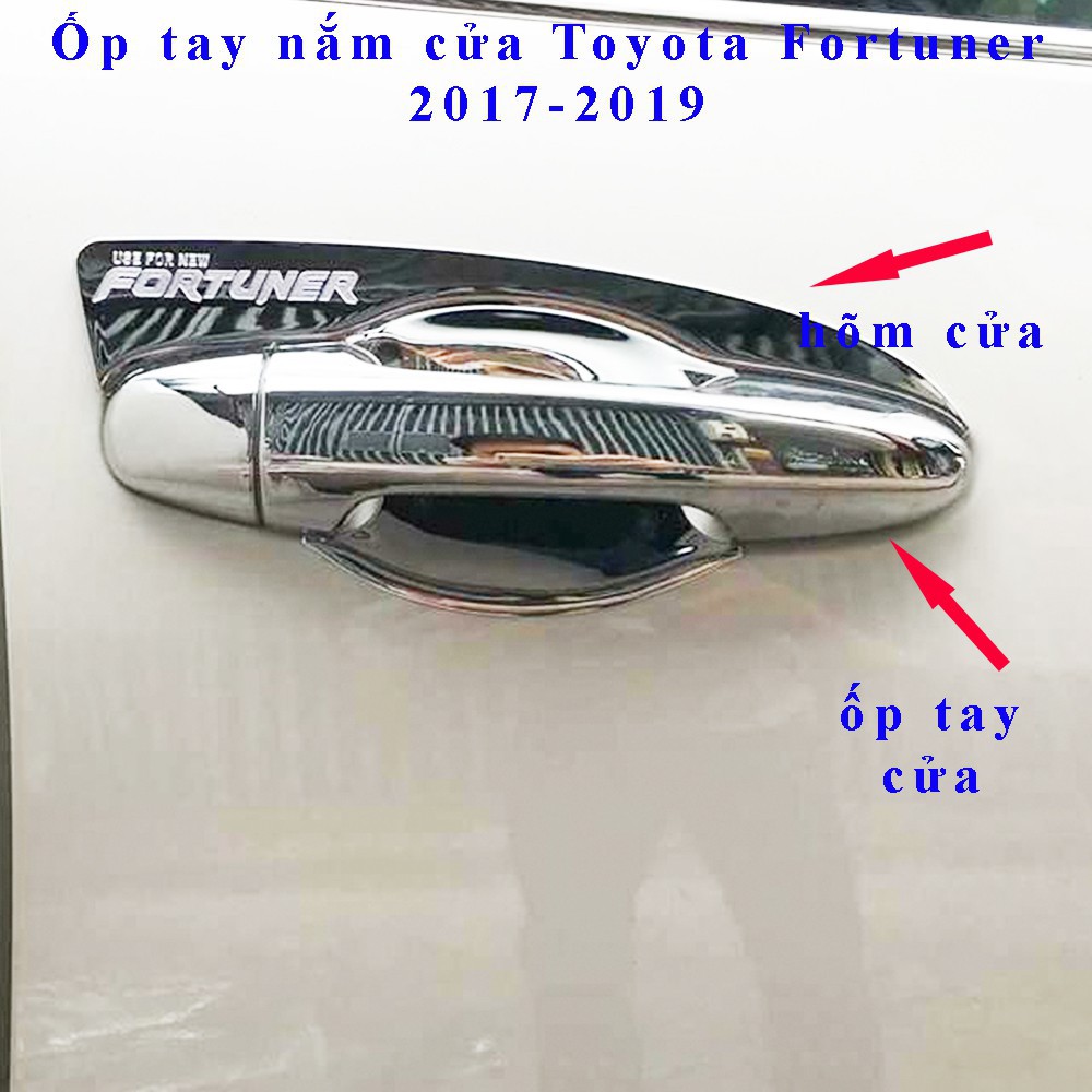 Ốp tay nắm cửa xe Toyota Fortuner 2017-2019