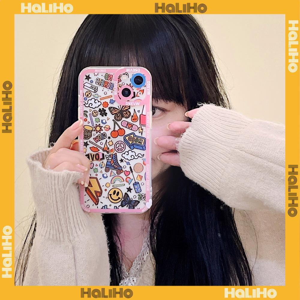 iPhone Case Silicone Soft Case TPU Clear Case Angel Eye Protection Camera Shockproof Rainbow Cloud Smiley For iPhone 13 Pro Max iPhone 12 Pro Max iPhone 11 iPhone 7 Plus