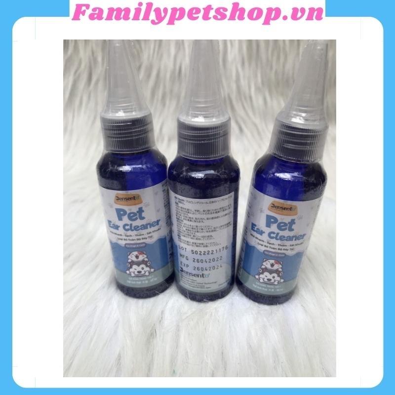 Chai vệ sinh tai chó mèo Pet Ear Cleaner-50ml-familypetshop.vn