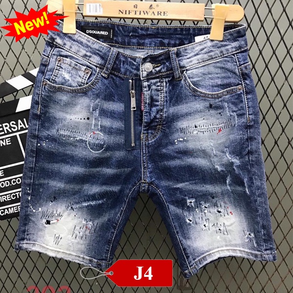 Sỉ Quần Short Nam VNXK, Co Dãn, Short Jean Nam Phong Cách Hàn Quốc, Ống Côn, Trẻ Trung, Năng Động Mã J4-202