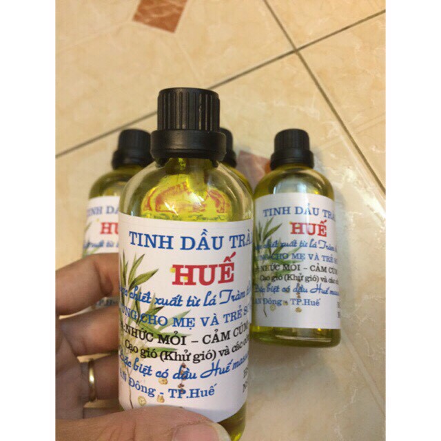 Tinh dầu tràm Huế nguyên chất lọ tròn 100 ml hàng loại 1