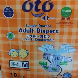Image of Popok dewasa perekat OTO M-10 / Adult diapers