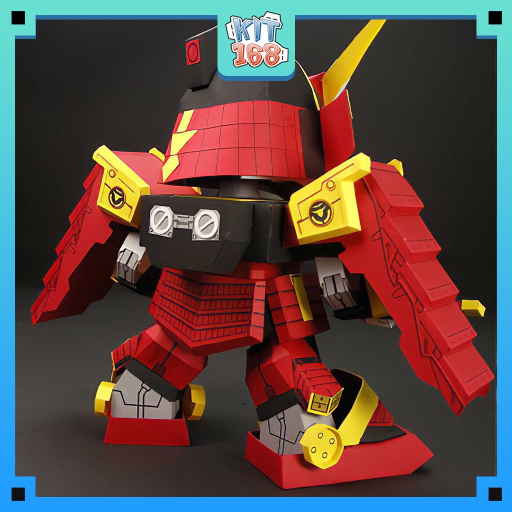 Mô hình giấy Anime game Robot Gundam Rekka Musha