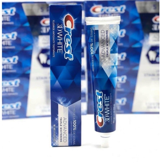 Kem đánh răng CREST 3D White Fluoride Anticavity Toothpaste 158g (hàng USA)